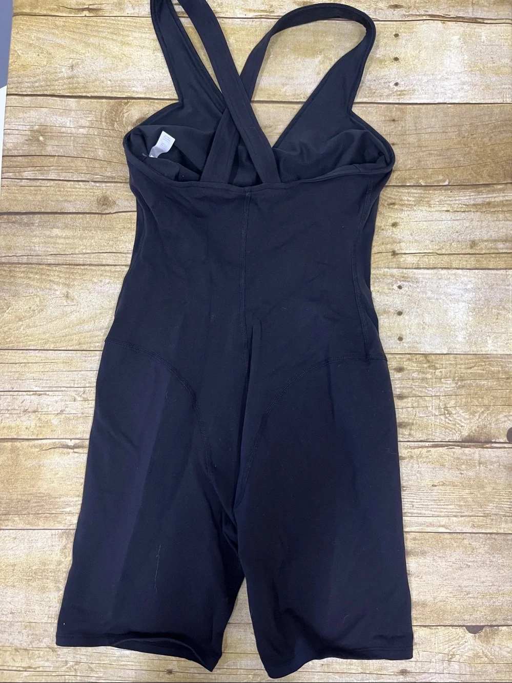 ALO Yoga Black One-Piece cross back Athletic Romper size S